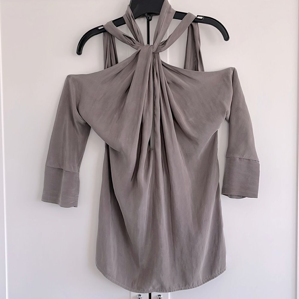 Haidar Ackerman draped silk top - Size 36FR (small)